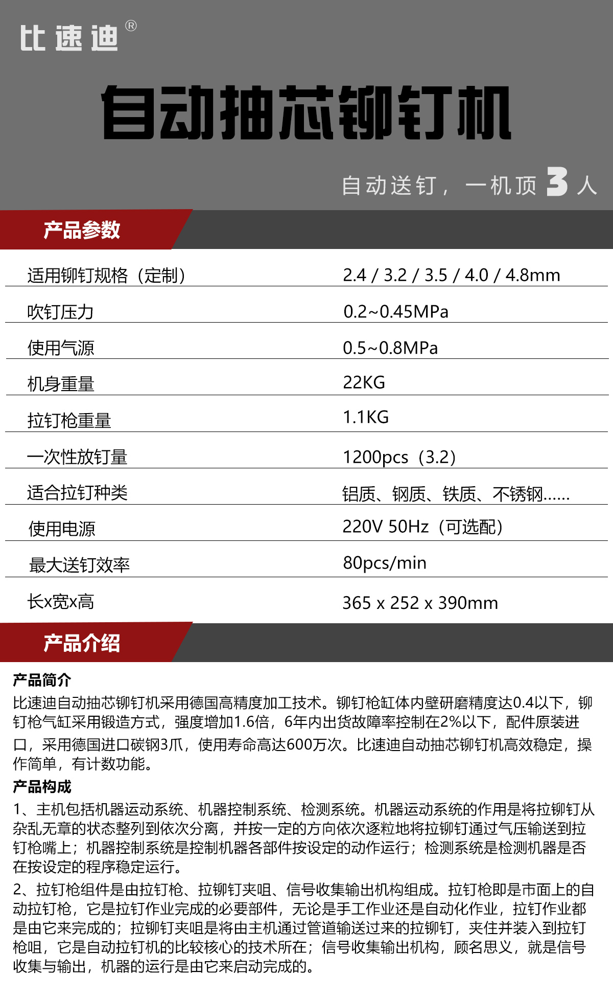 电器自动抽芯铆枪；